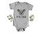 GREY Custom Pet Face Baby One piece | Personalized Dog Cat Pet Portrait | My Best Friend Romper | Dad Mom Animal Gift | Shower Birthday product 1
